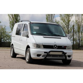 Bullbar WT022 Negru (Otel Inoxidabil) Mercedes Vito W638 1996-2003 foto 3