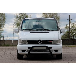 Bullbar WT022 Negru (Otel Inoxidabil) Mercedes Vito W638 1996-2003 foto 1
