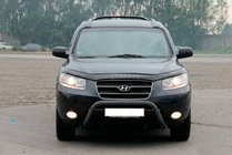 Hyundai Santa Fe 2 2006-2012 Bull Bar WT007 Negru (Otel Inoxidabil) foto 1