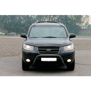 Bull Bar WT007 Negru (Otel Inoxidabil) Hyundai Santa Fe 2 2006-2012 foto 1