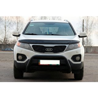 Bull Bar WT007 Negru (Otel Inoxidabil) Kia Sorento II XM 2009-2014 foto 1