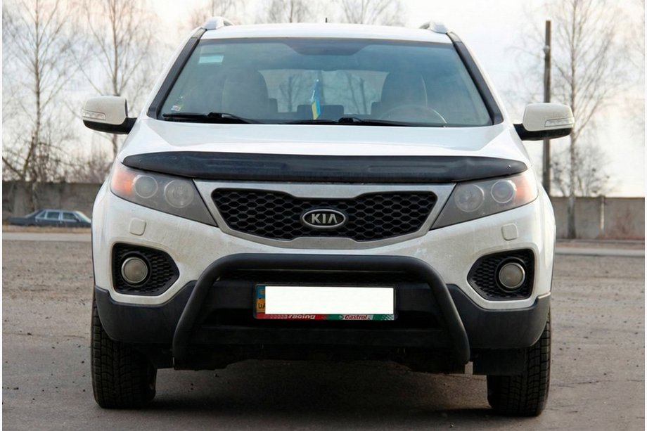 Kia Sorento II XM 2009-2014 Bull Bar WT007 Negru (Otel Inoxidabil) Image