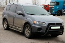 Mitsubishi Outlander 2006-2012 Bull Bar WT007 Negru (Otel Inoxidabil) foto 1