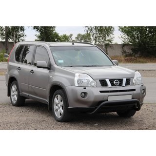 Protectie Fata WT007 Negru (Otel Inoxidabil) Nissan X-trail T31 2007-2014 foto 1
