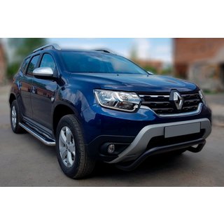 Bull Bar WT007 Negru (Otel Inoxidabil) Renault Duster 2018-2024 foto 1
