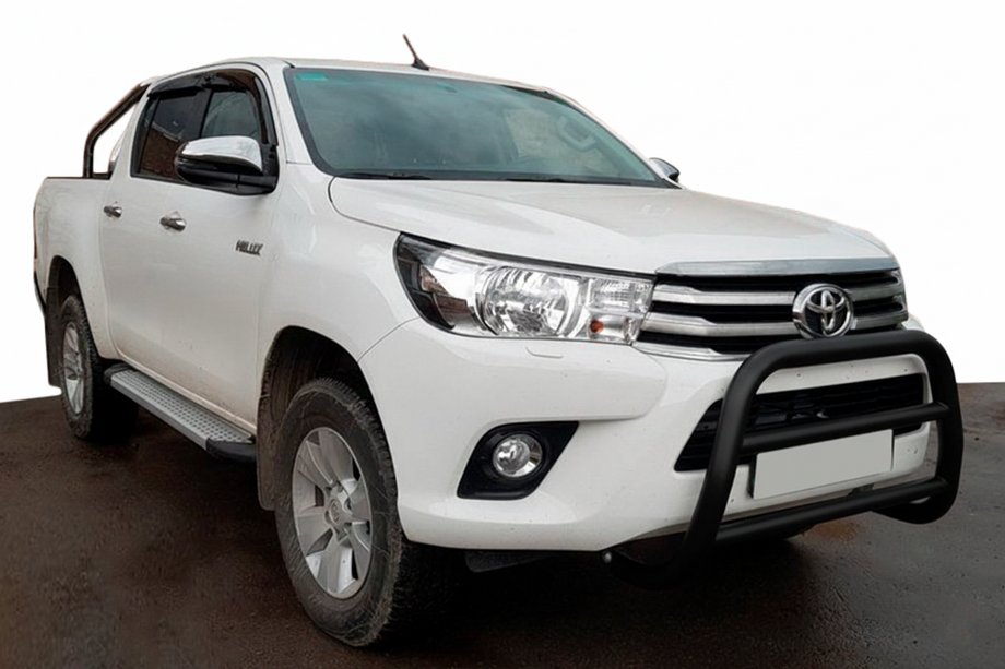 Toyota Hilux 2015- Bullbar WT007 Negru (Otel Inoxidabil) Image