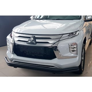 Protectie Fata F3-60 Black (2020+, Otel Inoxidabil) Mitsubishi Pajero Sport 2015-