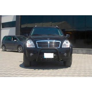 Bullbar QT006 Negru (Otel Inoxidabil) SsangYong Rexton I 2001-2017 foto 4