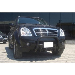 Bullbar QT006 Negru (Otel Inoxidabil) SsangYong Rexton I 2001-2017 foto 3