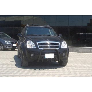 Bullbar QT006 Negru (Otel Inoxidabil) SsangYong Rexton I 2001-2017 foto 2