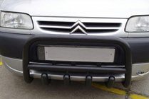 Citroen Berlingo 1996-2008 Bull Bar QT006 Negru (Otel Inoxidabil) foto 1