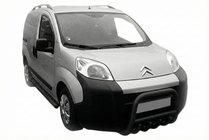 Peugeot Bipper 2008-2017 Bullbar QT006 Negru (Otel Inoxidabil) foto 2