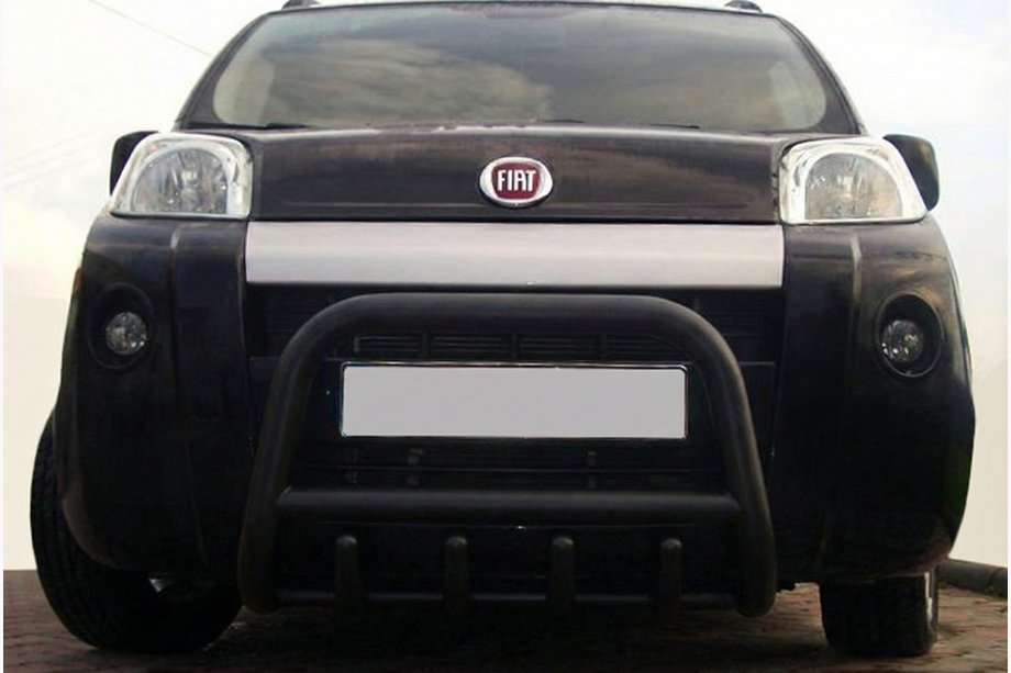 Peugeot Bipper 2008-2017 Bullbar QT006 Negru (Otel Inoxidabil) Image