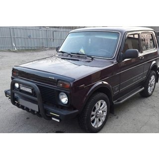 Bull Bar QT006 Negru (Otel Inoxidabil) Lada Niva та Urban 1977- foto 2
