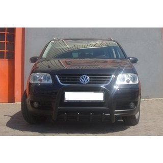 Bullbar QT006 Negru (Otel Inoxidabil) Volkswagen Touran 2003-2010 foto 4