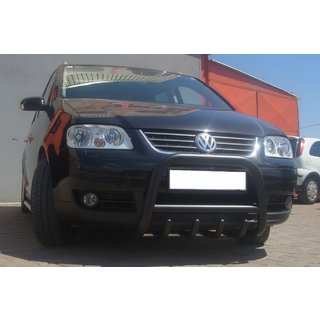 Bullbar QT006 Negru (Otel Inoxidabil) Volkswagen Touran 2003-2010 foto 3