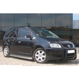 Bullbar QT006 Negru (Otel Inoxidabil) Volkswagen Touran 2003-2010 foto 1