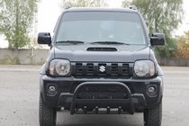 Suzuki Jimny 1998-2018 Bullbar QT006 Negru (Otel Inoxidabil) foto 1