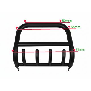 Bull Bar QT006 Negru (Otel Inoxidabil)