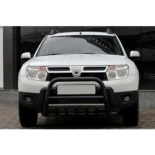 Bullbar fara inscriptie QT006 Negru (inox)