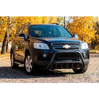 Bara Fata WT002 Negru (Otel Inoxidabil) Chevrolet Captiva 2006-2019 foto 2