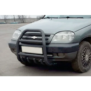 Bullbar QT007 Negru (Otel Inoxidabil) foto 4