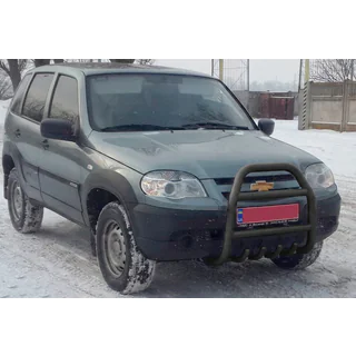 Bullbar QT007 Negru (Otel Inoxidabil) foto 3