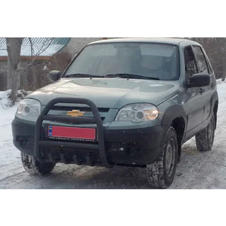 Bullbar QT007 Negru (Otel Inoxidabil) foto 1