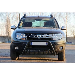 Bullbar WT002 Negru (Otel Inoxidabil) Dacia Duster 2008-2018 foto 2