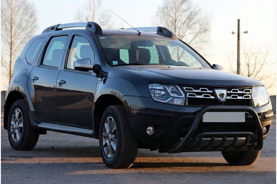 Dacia Duster 2008-2018 Bullbar WT002 Negru (Otel Inoxidabil) Image