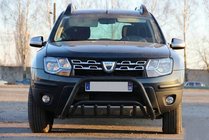 Renault Duster 2008–2017 Bullbar WT002 Negru (Otel Inoxidabil) foto 2