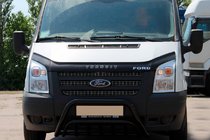 Ford Transit 2000–2014 Bullbar WT002 Negru (2006-2014, Otel Inoxidabil) foto 2