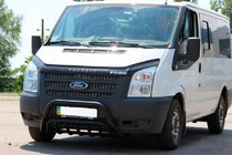 Ford Transit 2000–2014 Bullbar WT002 Negru (2006-2014, Otel Inoxidabil) foto 1