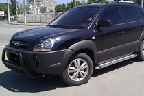 Hyundai Tucson JM 2004- Bullbar WT002 Negru (Otel Inoxidabil) foto 2