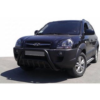 Bullbar WT002 Negru (Otel Inoxidabil) Hyundai Tucson JM 2004- foto 1