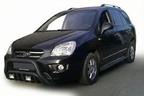 Kia Carens 1999-2012 Bullbar WT002 Negru (Otel Inoxidabil) foto 1