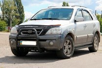 Kia Sorento I BL 2002-2009 Bullbar QT007 Negru (Otel Inoxidabil) foto 1