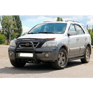 Bullbar QT007 Negru (Otel Inoxidabil) Kia Sorento I BL 2002-2009 foto 1