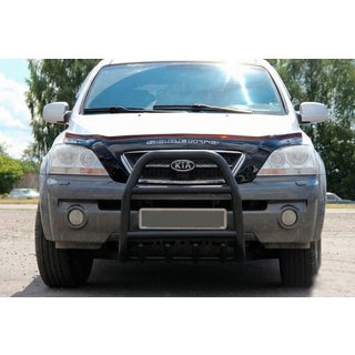 Bullbar QT007 Negru (Otel Inoxidabil) Kia Sorento I BL 2002-2009 foto 2