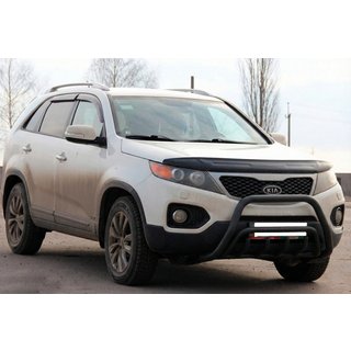 Bullbar WT002/2 Negru (Otel Inoxidabil) Kia Sorento II XM 2009-2014 foto 2