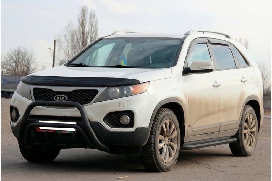 Kia Sorento II XM 2009-2014 Bullbar WT002/2 Negru (Otel Inoxidabil) Image