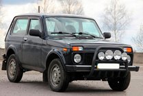 Lada Niva și Urban 1977- Bullbar QT007 Negru (Otel Inoxidabil) foto 3
