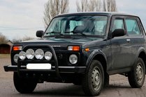 Lada Niva și Urban 1977- Bullbar QT007 Negru (Otel Inoxidabil) foto 4