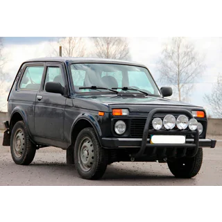 Bullbar QT007 Negru (Otel Inoxidabil) foto 3