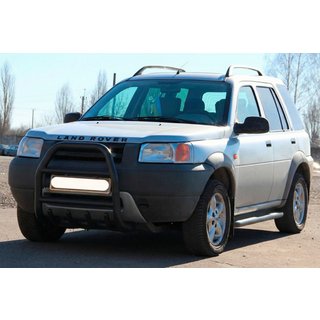 Bullbar QT007 Negru (Otel Inoxidabil) Land Rover Freelander I 1997-2006 foto 3