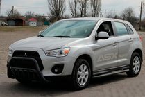 Mitsubishi ASX 2010-2023 Bullbar WT002 Negru (Otel Inoxidabil) foto 2