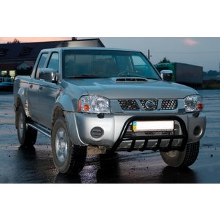 Bullbar WT002 Negru (Otel Inoxidabil) Nissan NP300 1999-2015 foto 3