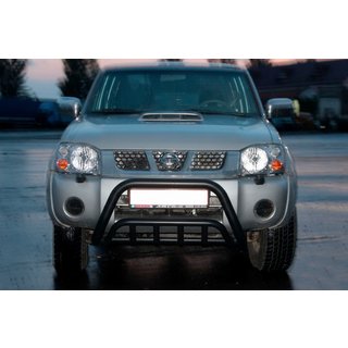 Bullbar WT002 Negru (Otel Inoxidabil) Nissan NP300 1999-2015 foto 2