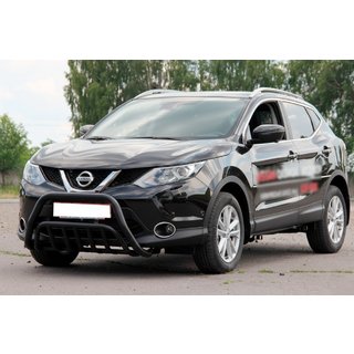 Bullbar WT002 Negru (Otel Inoxidabil) Nissan Qashqai 2014-2021 foto 2