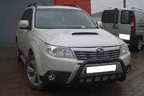 Subaru Forester 2008-2013 Bullbar WT002 Negru (Otel Inoxidabil) foto 3